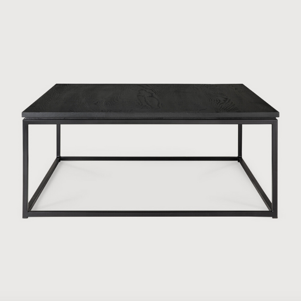 Oak Thin black coffee table