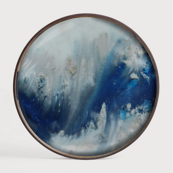 Blue Mist - Organic glass tray