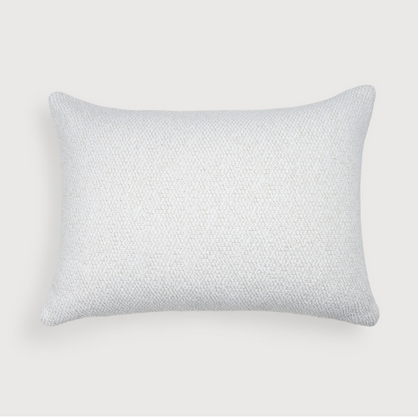 White Boucle Light outdoor cushion